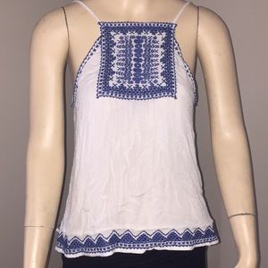 Flowy Open Back Halter Neck Tank Top